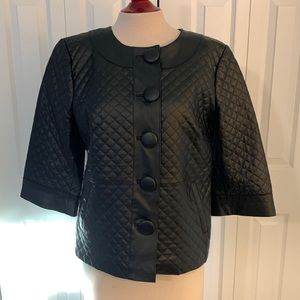 Terry Lewis Classic Luxuries Black Quilted genuine Leather Jacket M